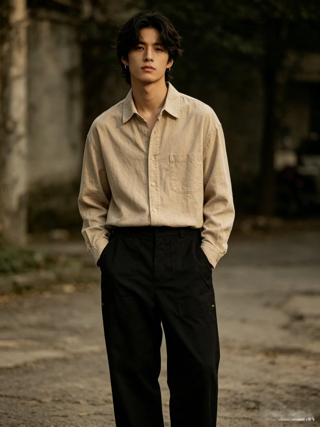 Louis Vuitton/Louis Vuitton pocket embossed hardware presbyopic trousers
